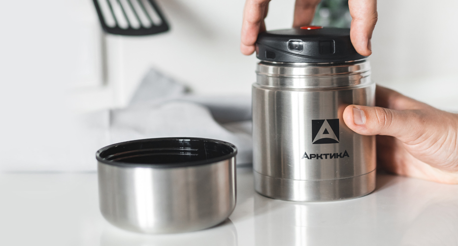 Термос с широким горлом