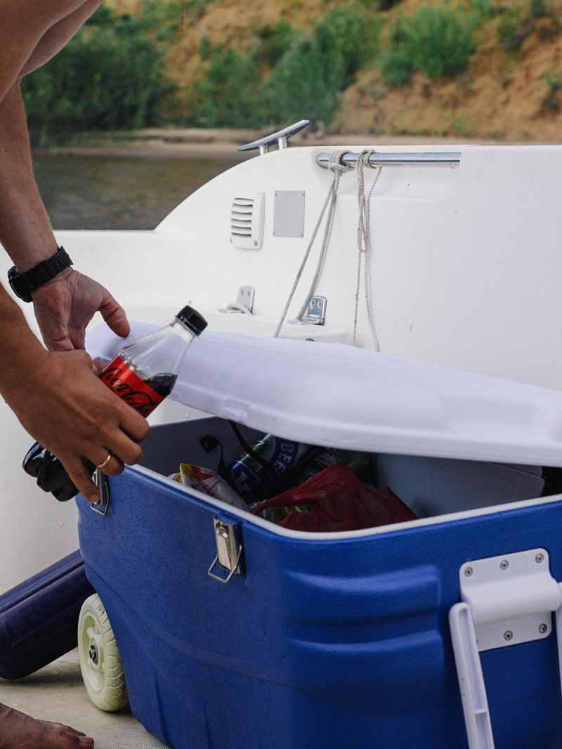 Синий термоконтейнер 2000 на 80 литров - 5