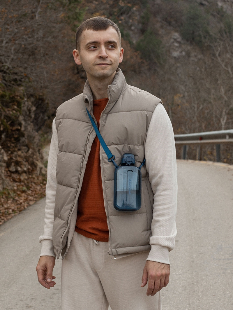 Тритановая бутылка 0.75л серии 724 «Нордик» на ремне - 6