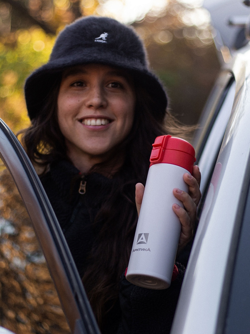 Термокружка 0.47л серии 703 «Арктика» с ситечком (уценка) - 2