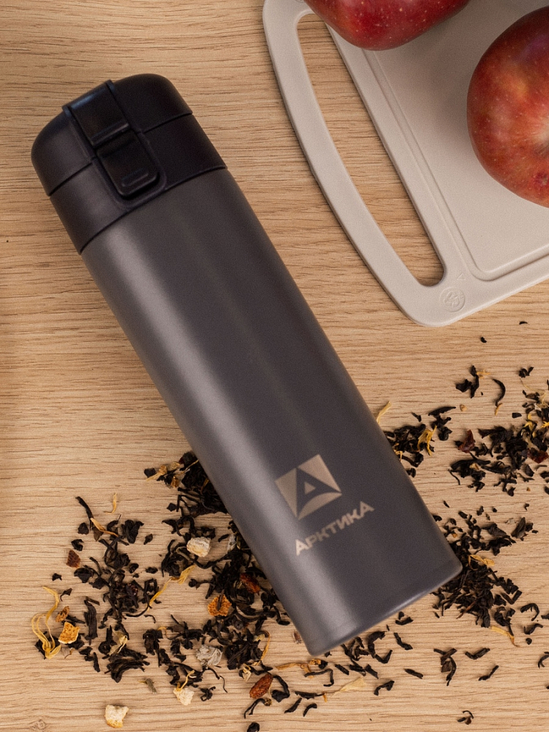 Термокружка 0.47л серии 703 «Графит» с ситечком (уценка) - 4