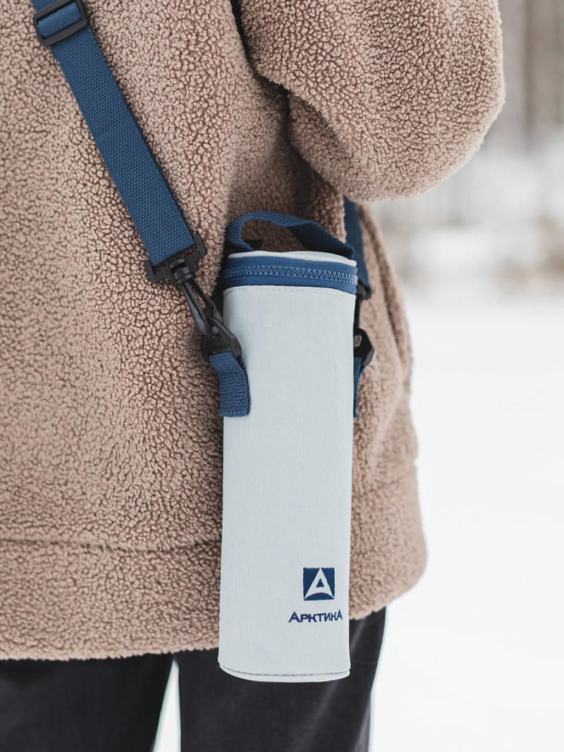 Серый термочехол для питьевого термоса на 0.5л - 2