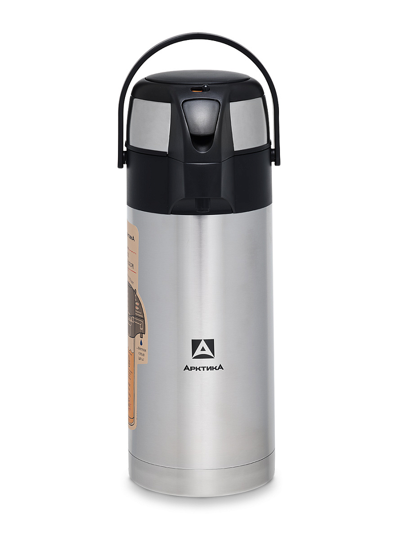 Термос 3.5л серии 501 стальной с помпой - 1