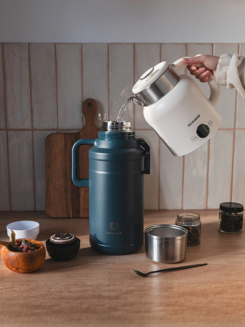 Термос 3л серии 206 «Индиго» с ситечком - 7