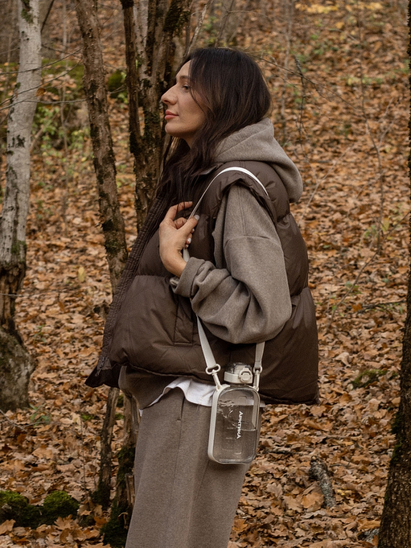 Тритановая бутылка 0.75л серии 724 «Снег» на ремне (уценка) - 6