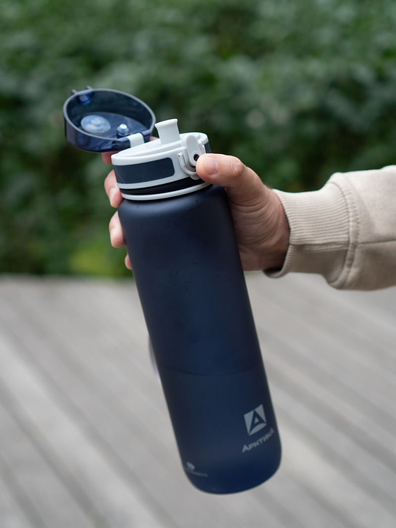 Тритановая бутылка 1л серии 720 матовая синяя с ситечком - 6