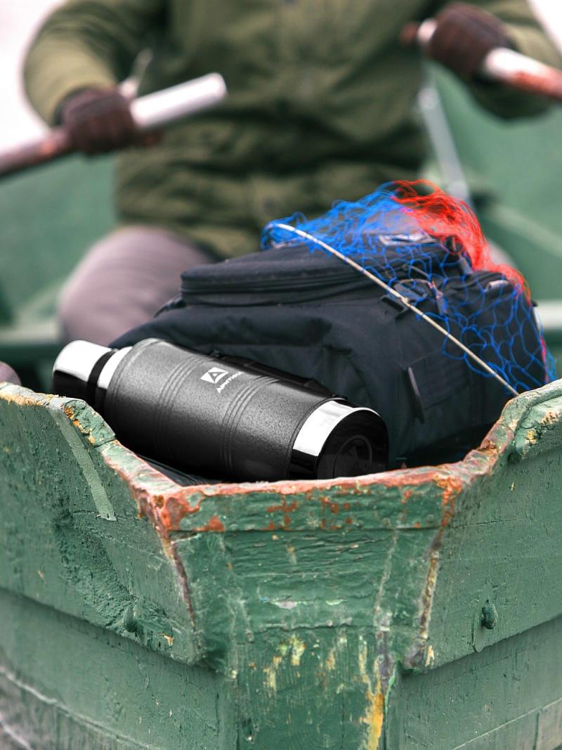 Термос 2.2л серии 106P «УАЗИК» чёрный с ручкой - 8