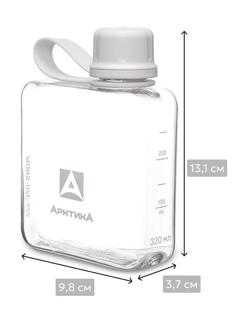 Тритановая бутылка 0.32л серии 727 «Снег» - 6