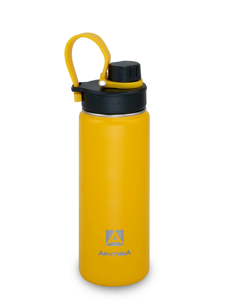 Термокружка 0.53л серии 708 жёлтая со спортивной крышкой - 1
