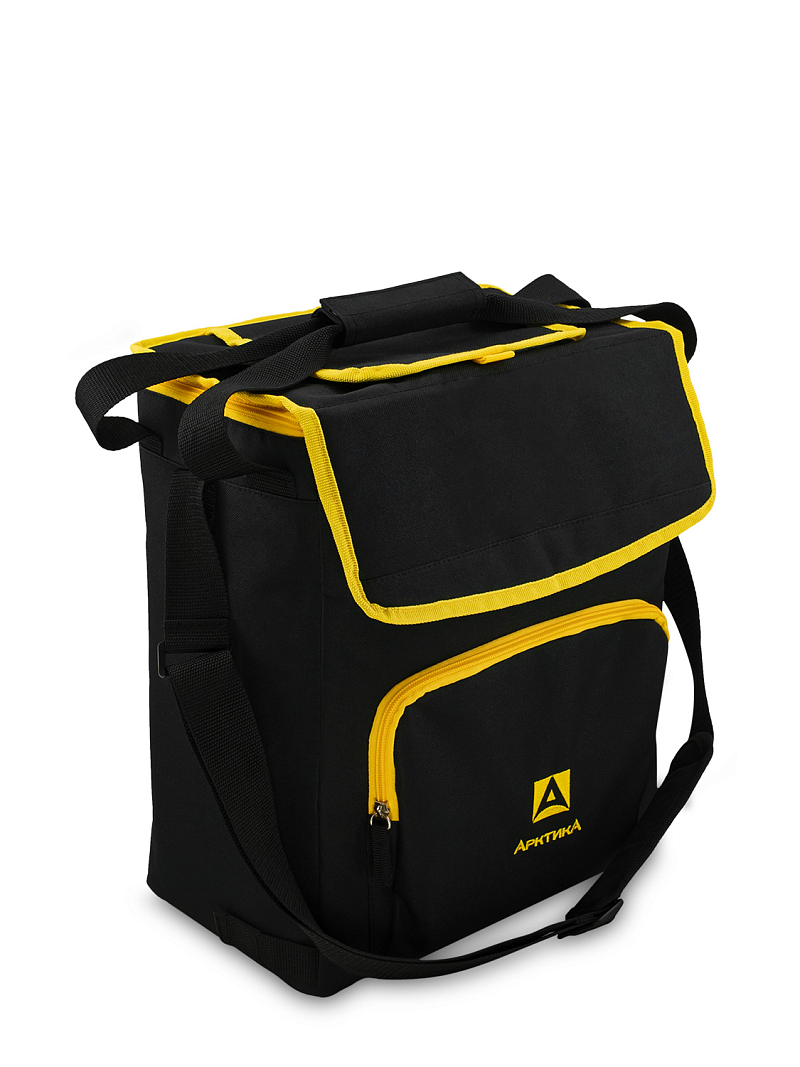 ЧЕРНАЯ СУМКА-ХОЛОДИЛЬНИК 3000 КЛАССИЧЕСКАЯ С ЛЮКОМ НА 20Л (УЦЕНКА) - 1