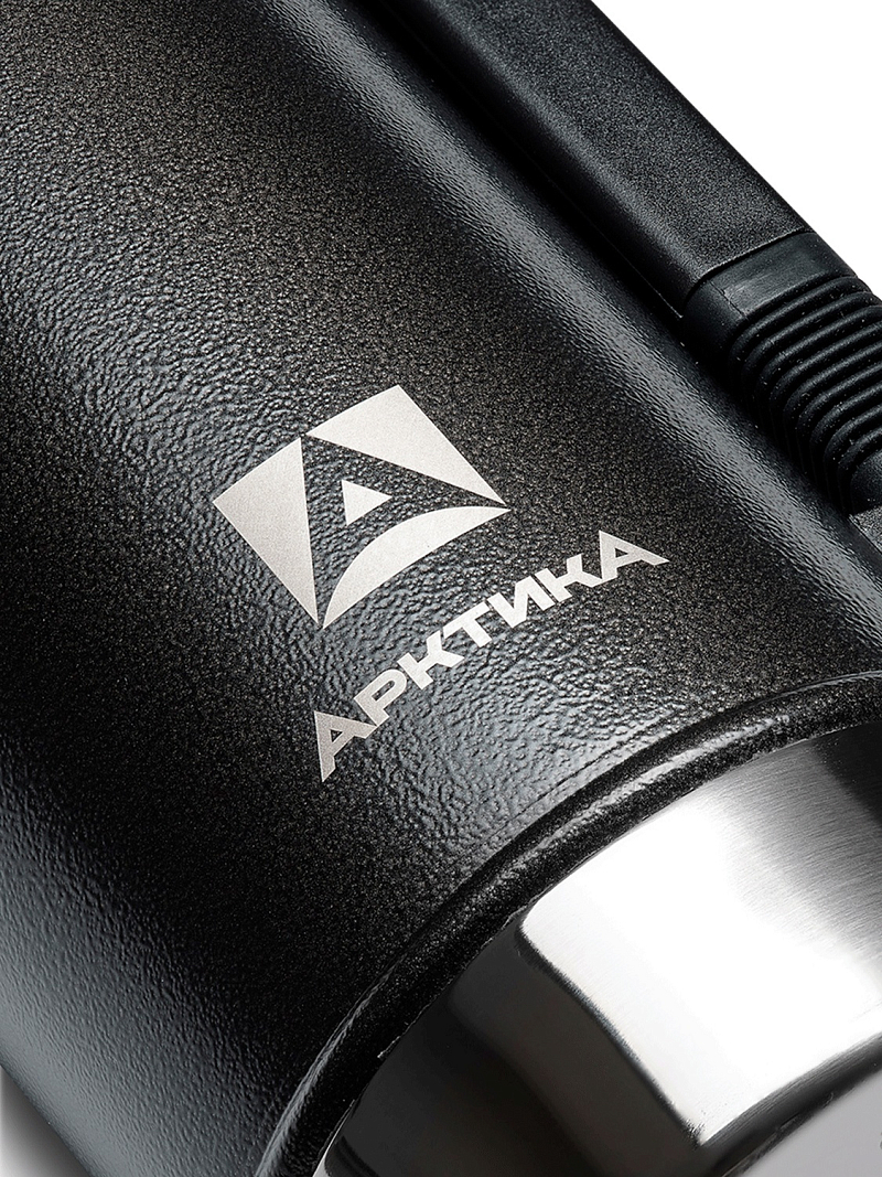 Термос 1.25л серии 106P «УАЗИК» чёрный с ручкой - 7