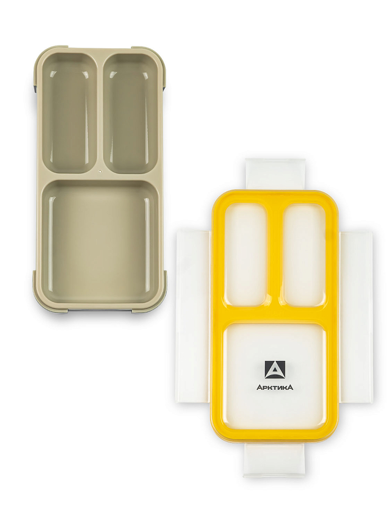 Ланч-бокс 0.42л серии 034 чёрный с отделениями - 5