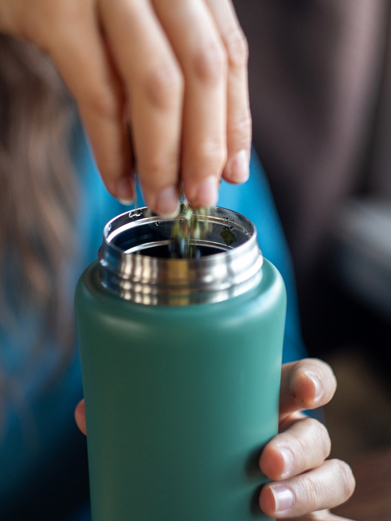 Термокружка 0.75л серии 702 «Сититерм» «Хвоя» с ситечком (уценка) - 6