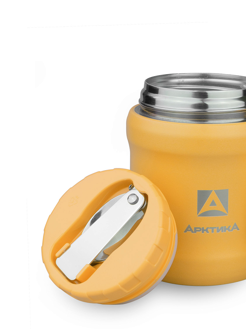 Термос 0.5л серии 311 для еды жёлтый компактный - 5