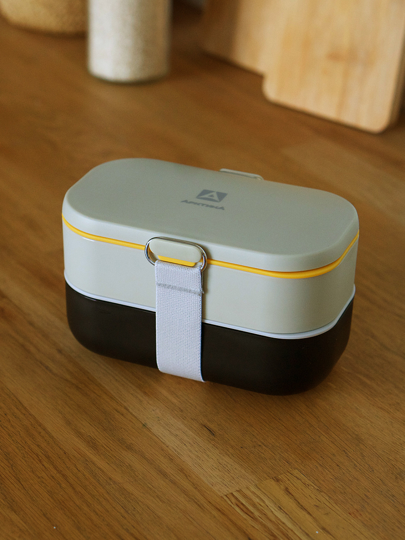 Ланч-бокс 1.35л серии 031 чёрный с двумя контейнерами - 5