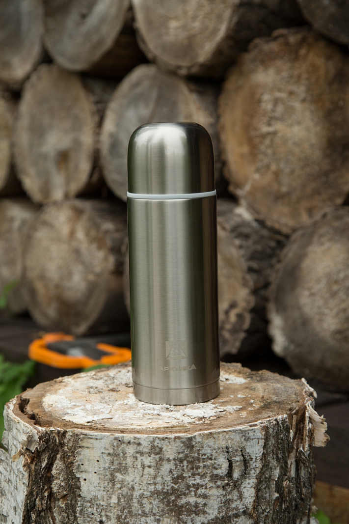 Термос 1л серии 105 стальной с лаковым покрытием и узким горлом - 2