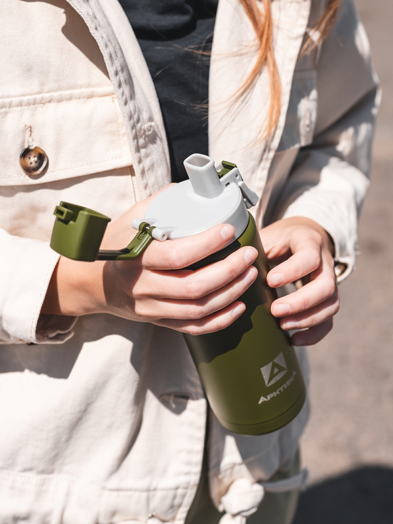 Термокружка 0.5л серии 702 «Сититерм» зелёная (уценка) - 2