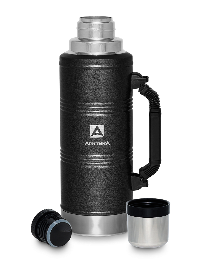 Термос 2.2л серии 106P «УАЗИК» чёрный с ручкой - 3