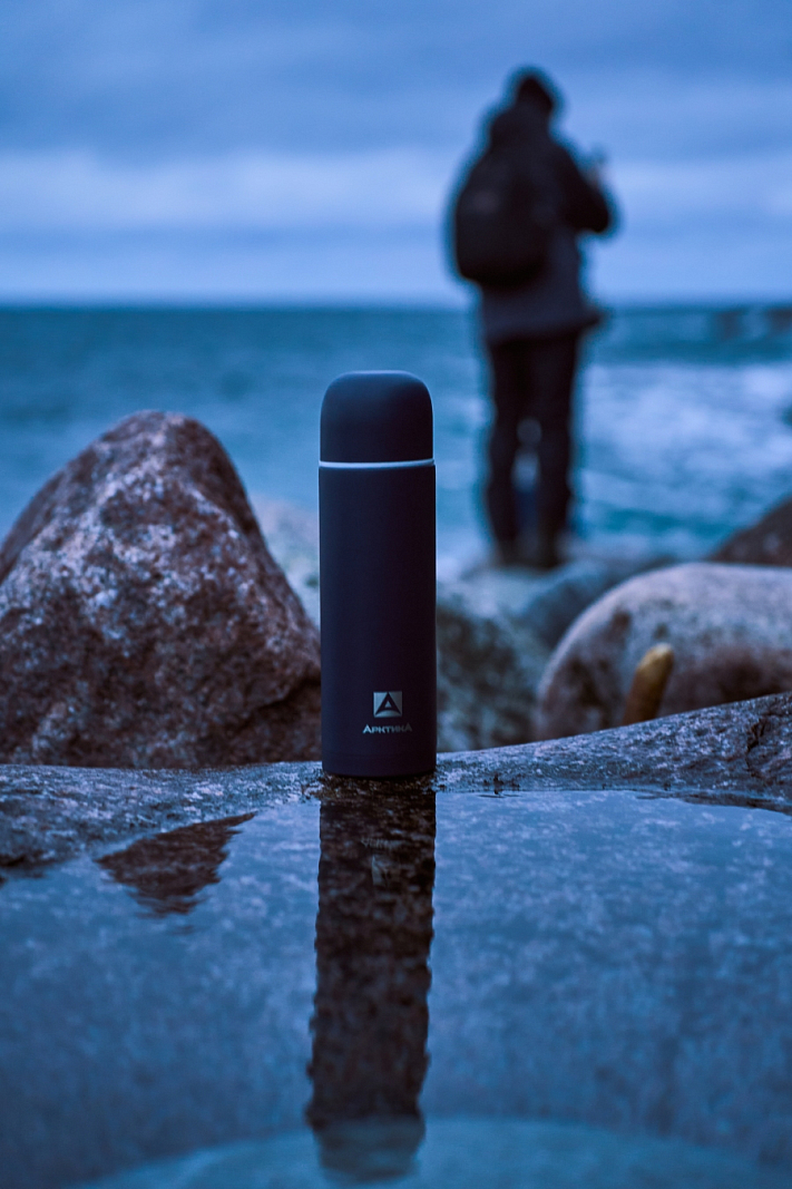 Термос 1.2л серии 105 синий с узким горлом - 6