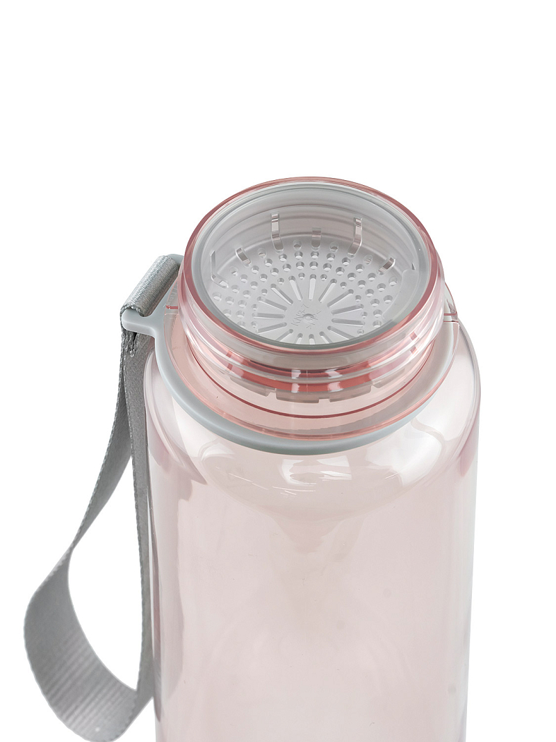 Тритановая бутылка 1л серии 720 глянцевая розовая с ситечком - 9