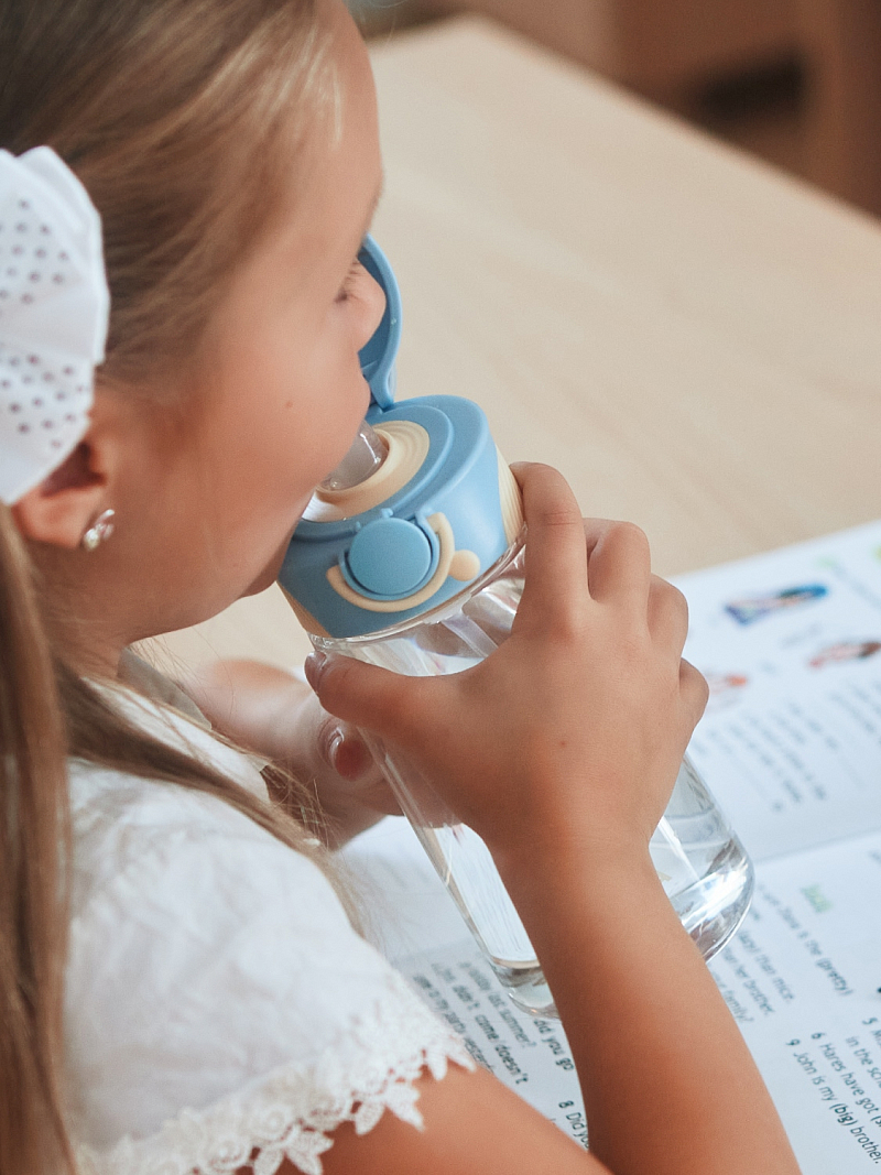 Тритановая бутылочка 0.45л серии 714 голубая детская - 5