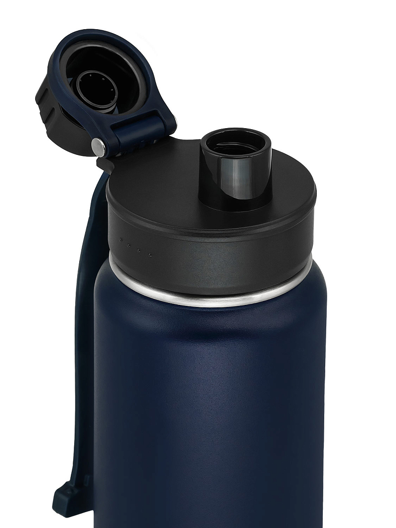 Термокружка 0.53л серии 708 синяя со спортивной крышкой - 3