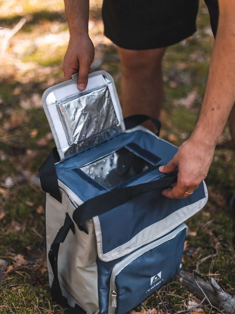 Термосумка-холодильник 20л серии 3001 синяя с люком - 8