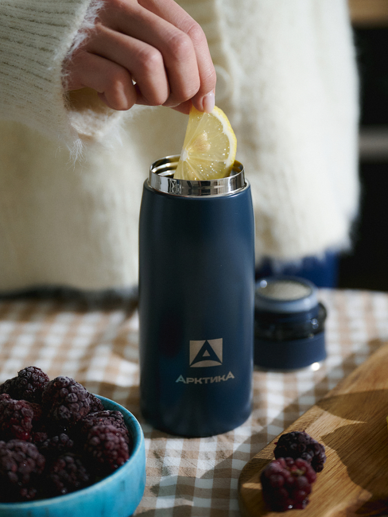 Термокружка 0.32л серии 715 «Индиго» с ситечком - 6