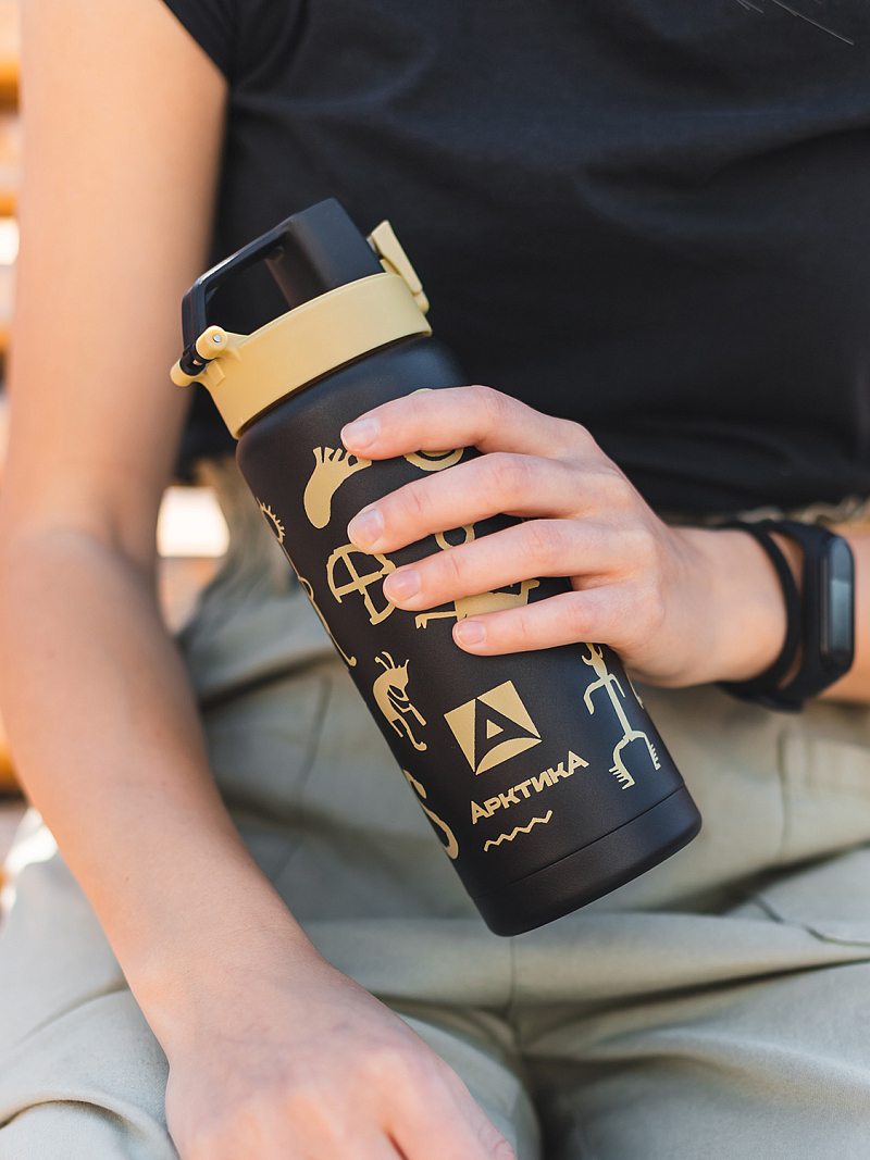 Термокружка 0.5л серии 702 «Сититерм» «Чёрный вуду» - 2