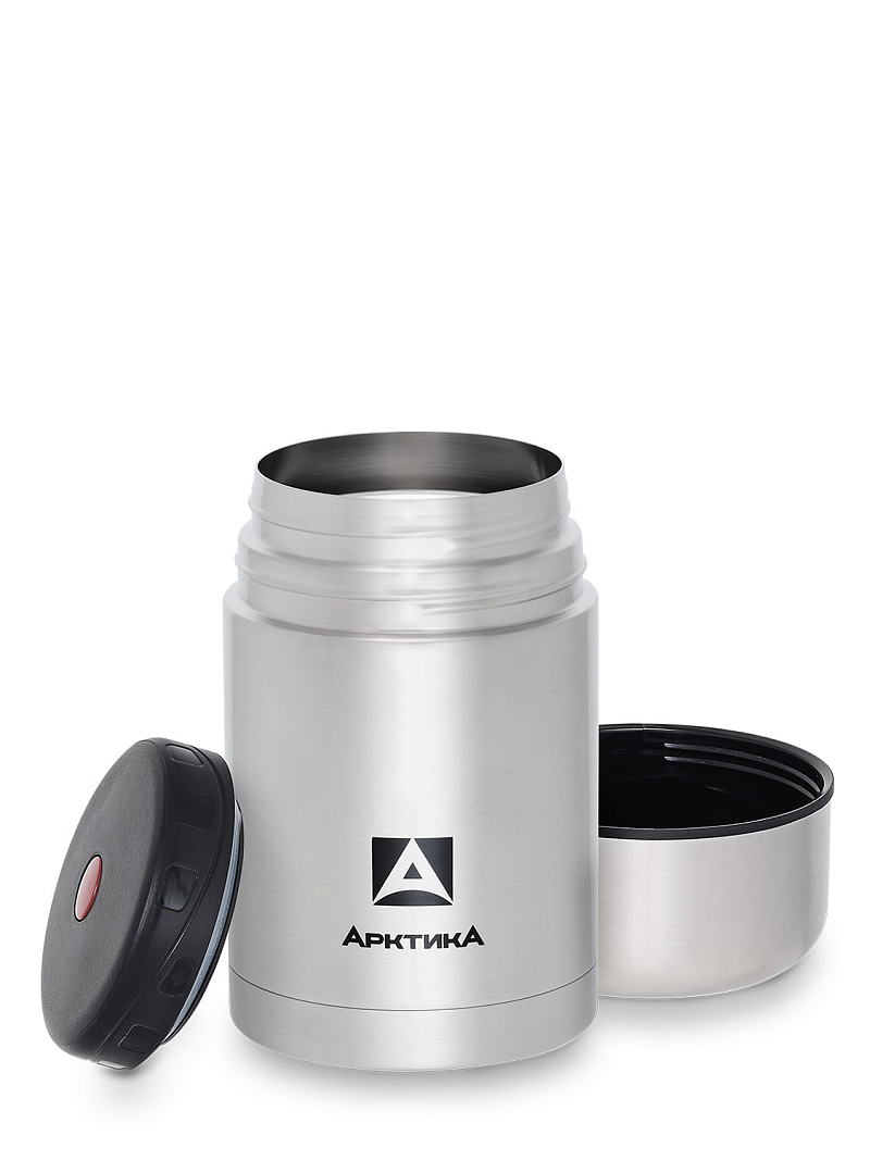 Термос 0.75л серии 301 для еды стальной с широким горлом - 2