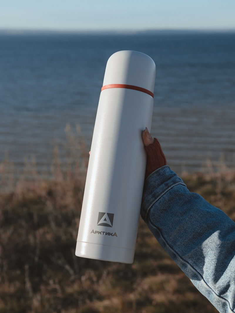 Термос 1л серии 101 «Арктика» текстурный с узким горлом - 4