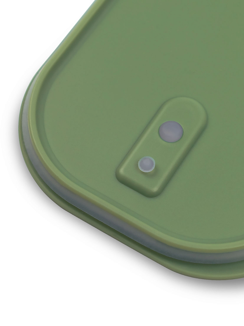 Ланч-бокс 1.35л серии 031 зелёный с двумя контейнерами - 4