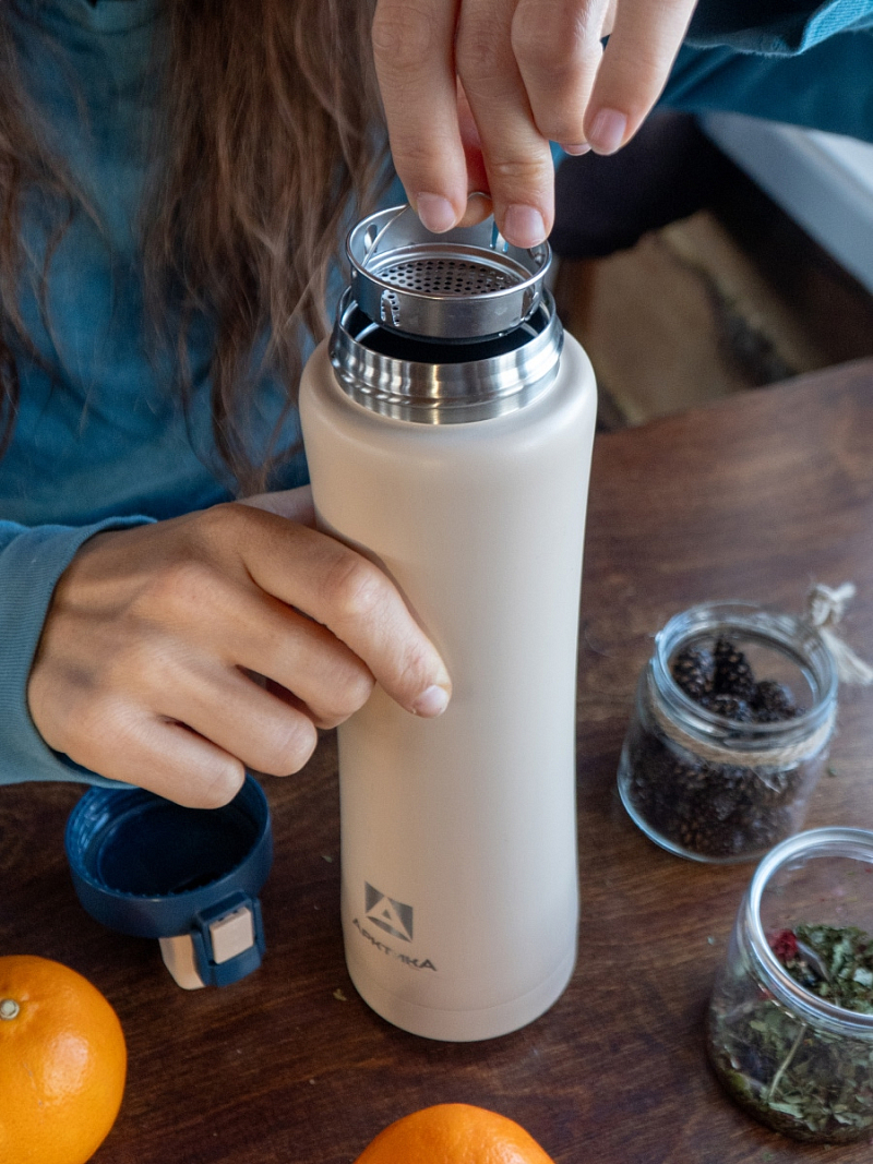 Термокружка 0.75л серии 702 «Сититерм» «Песок» с ситечком - 6