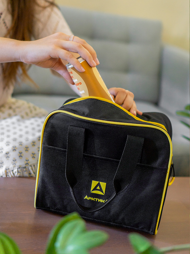 Термосумка 7.5л серии 3300 черная для ланча - 10