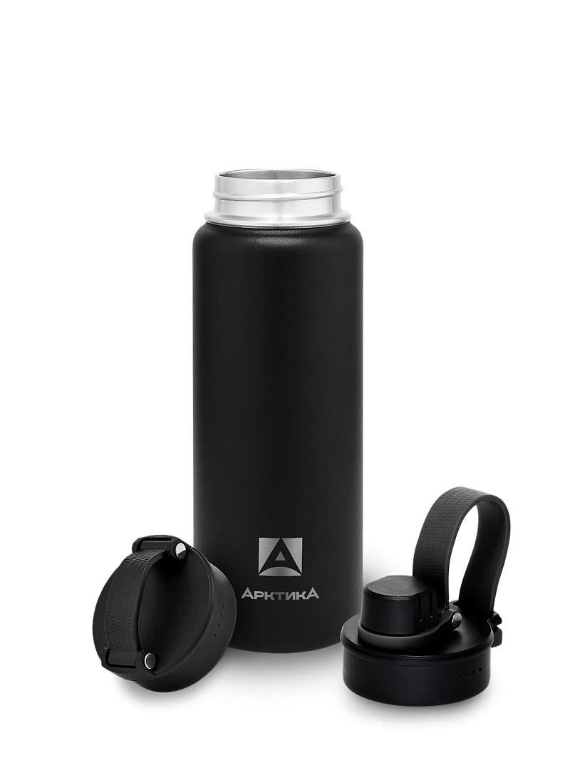 Термокружка 0.53л серии 708 чёрная со спортивной крышкой - 3