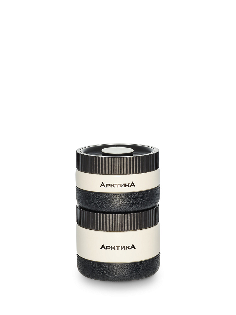 Термос 1.3л серии 308 для еды бежевый с контейнерами - 5