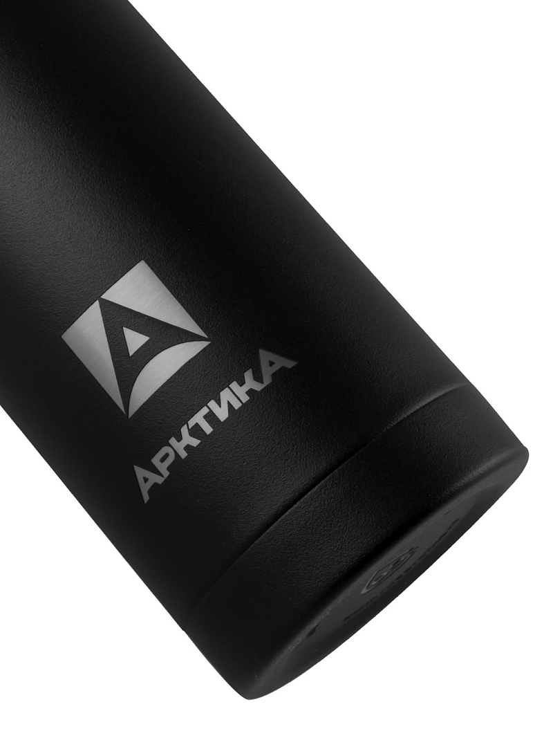 Термос 0.5л серии 102 чёрный текстурный с узким горлом - 5