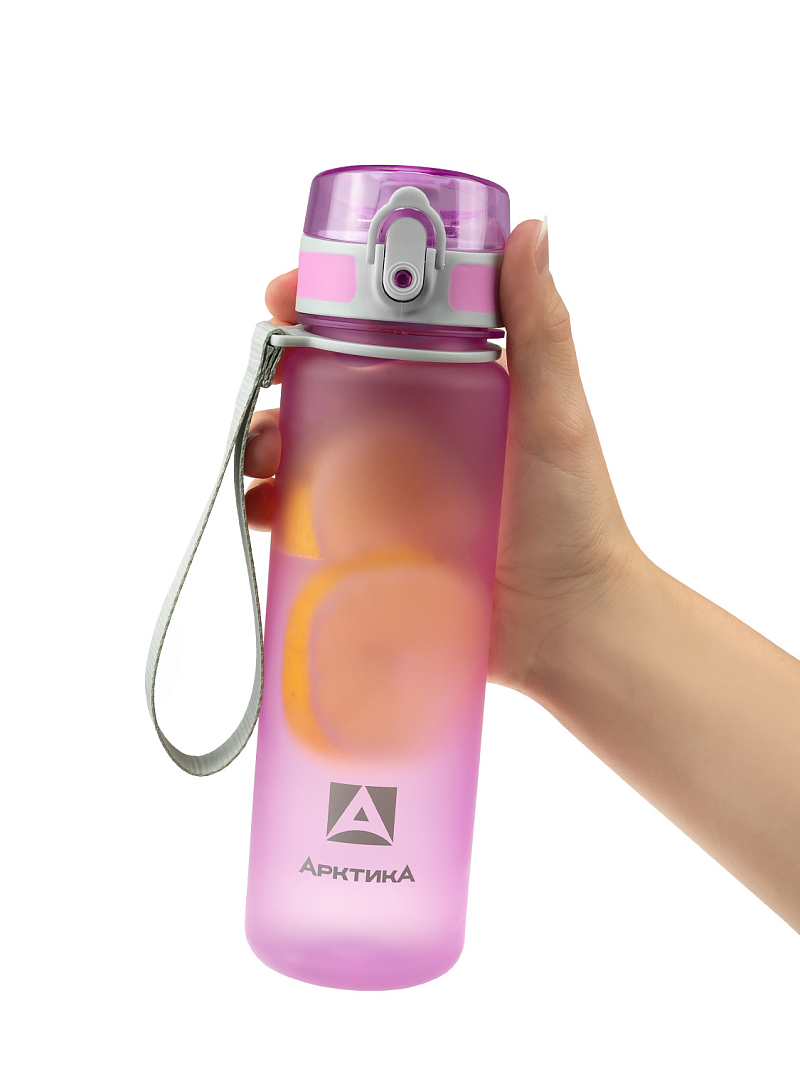 Тритановая бутылка 0.5л серии 720 матовая лавандовая с ситечком - 3