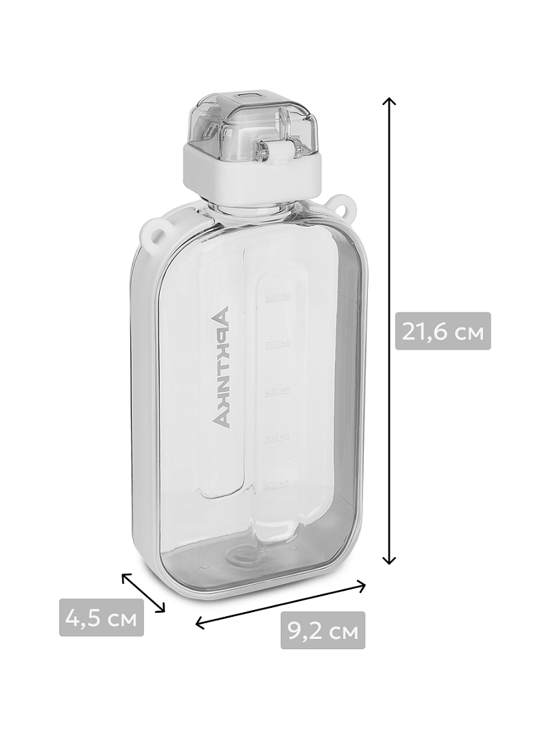 Тритановая бутылка 0.75л серии 724 «Снег» на ремне - 5