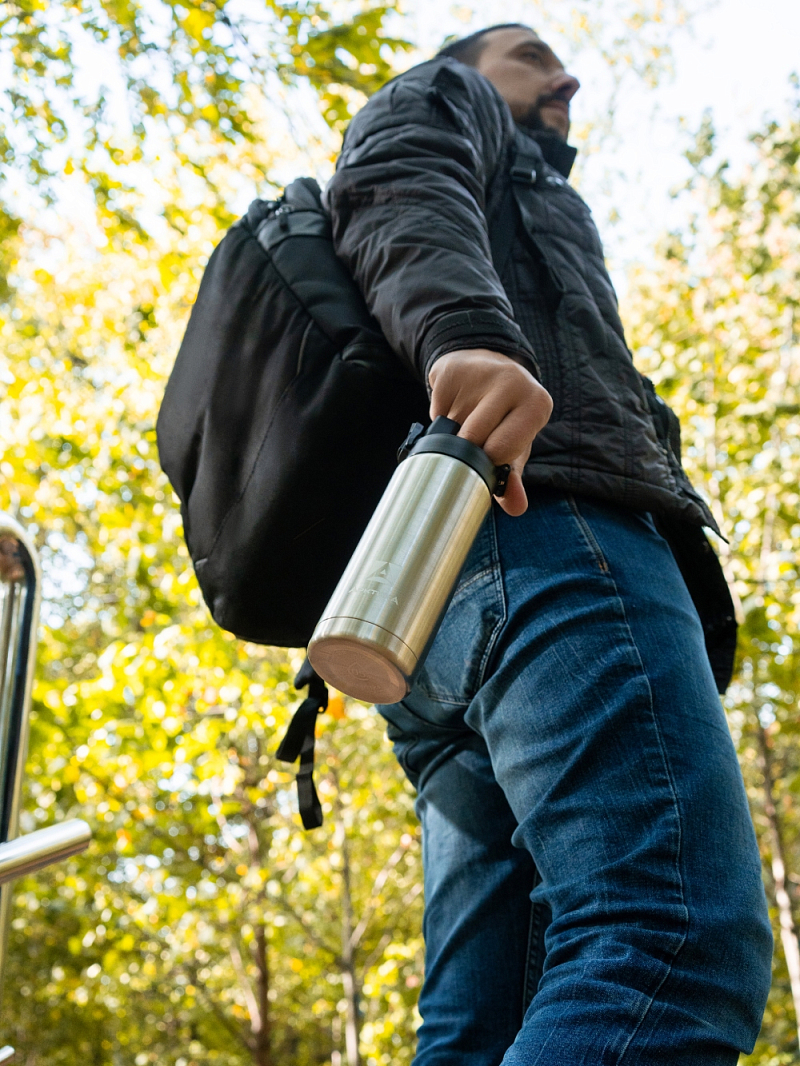 Термокружка 0.5л серии 702 «Сититерм» стальная (уценка) - 4