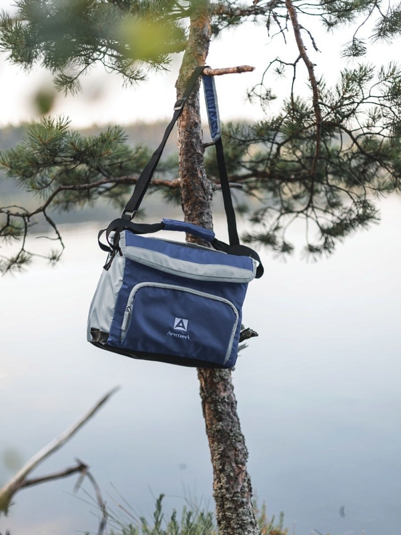 Термосумка-холодильник 10л серии 3001 синяя с люком - 5