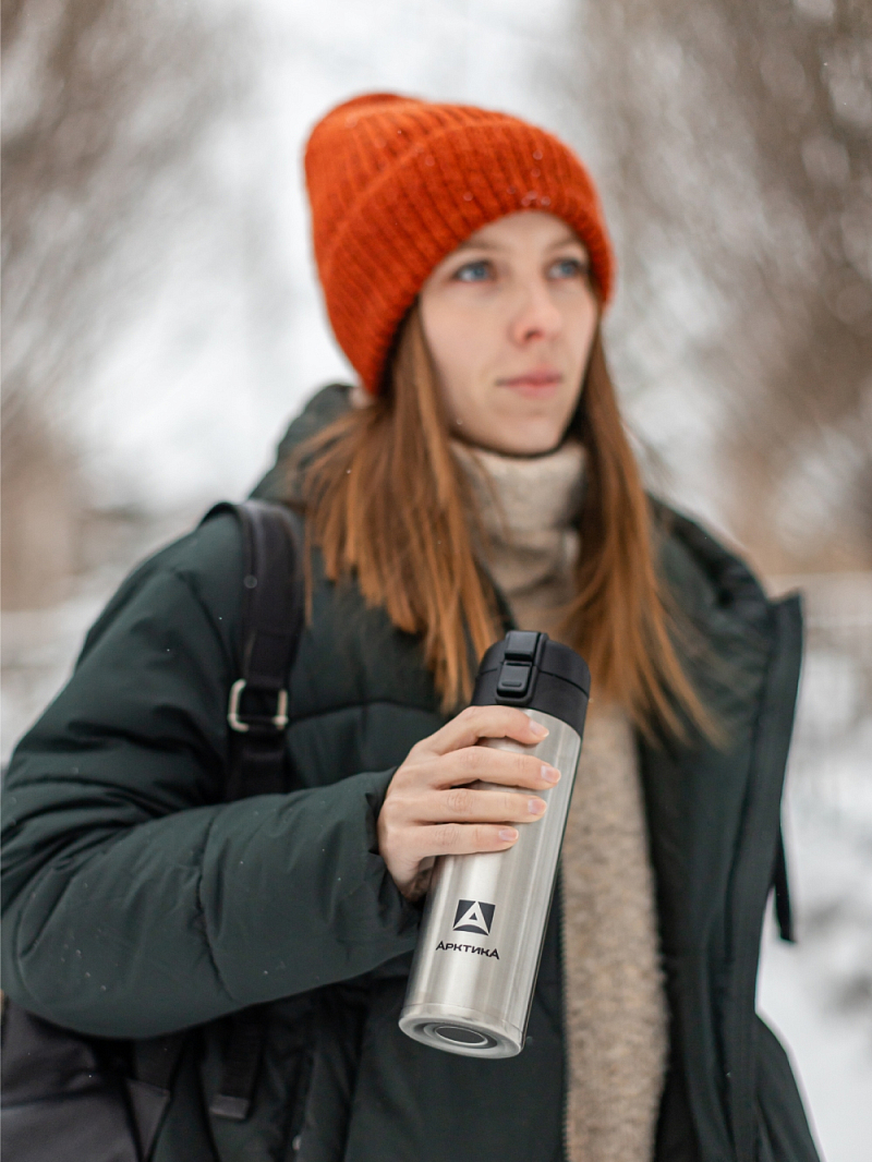 Термокружка 0.47л серии 703 стальная с классическая (уценка) - 2