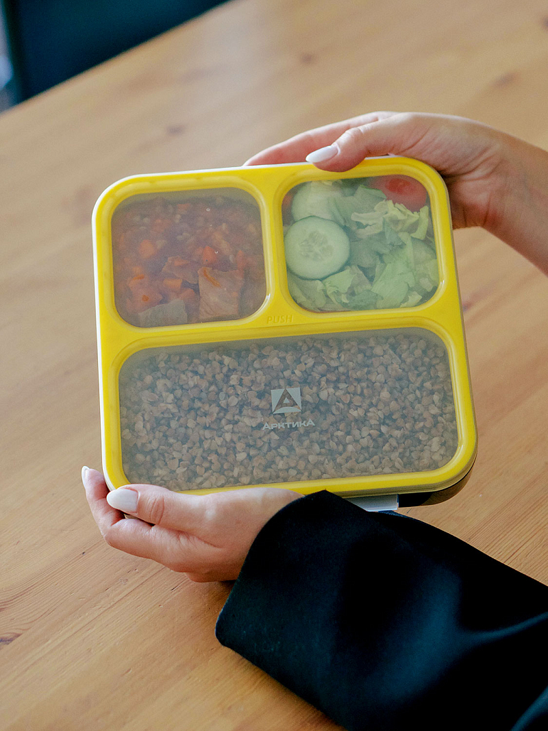 Ланч-бокс с отделениями на 0.8Л - 5