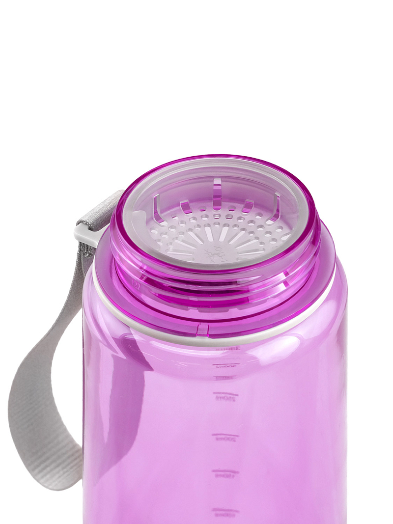 Тритановая бутылка 1л серии 720 глянцевая лавандовая с ситечком - 7