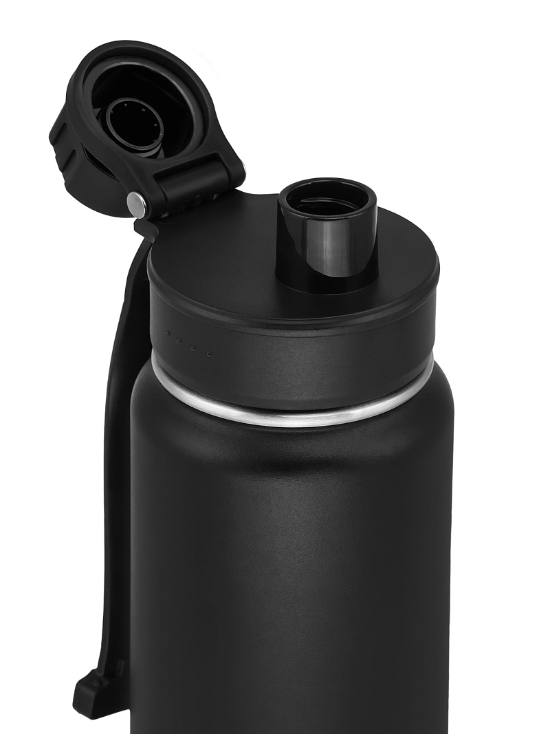 Термокружка 0.7л серии 708 чёрная со спортивной крышкой - 3