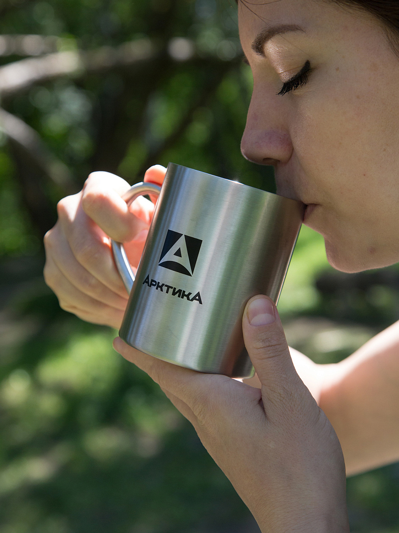 Термокружка 0.3л серии 801 стальная с крышкой - 2