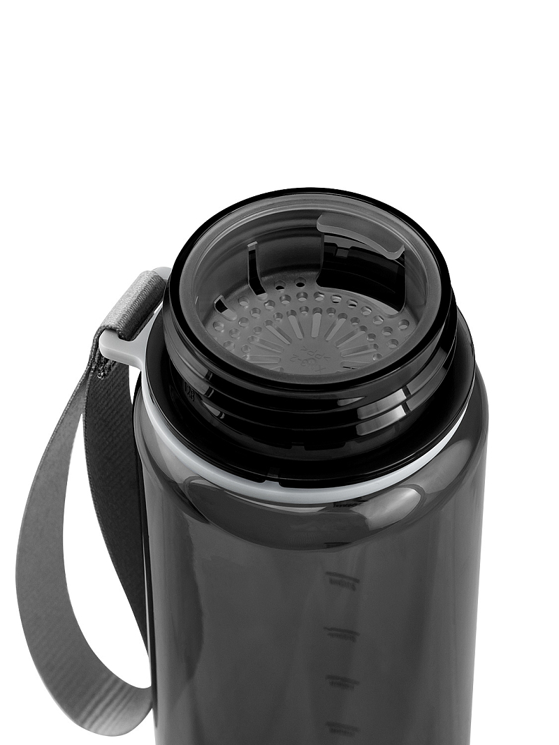 Тритановая бутылка 0.5л серии 720 глянцевая чёрная с ситечком - 7