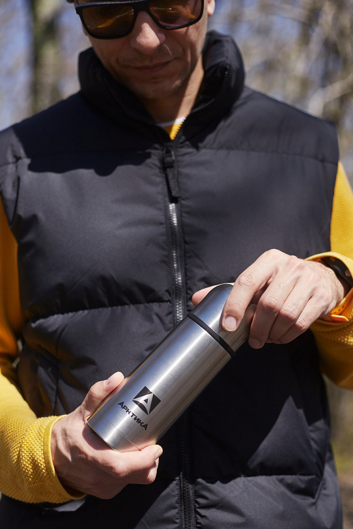 Термос 0.35л серии 101 стальной с узким горлом - 6