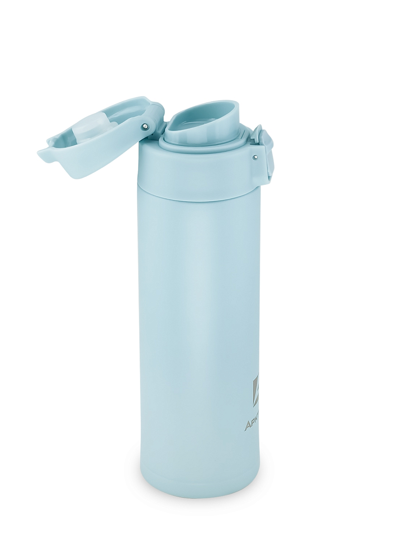 Термокружка 0.42л серии 701 голубая с закрытой питьевой системой - 5