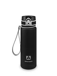 Питьевая бутылка 720 из тритана 0.5л, черная матовая, с ситечком